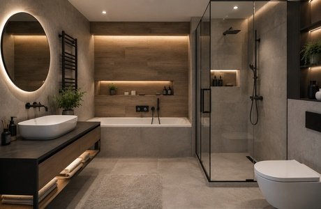 Дизайн интерьера ванной комнаты
